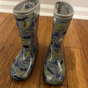 New Without Tags-Size 12 Little Boys/Toddler Dinosaur Rain Boots